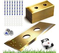 Lot de 40 lames de rechange en titane - Lames de rechange pour toutes les séries Mammotion Luba et Yuka - Lames de rechange durables pour robot tondeuse - Vis avec sécurité
