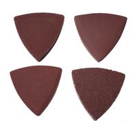 Lot de 40 patins de ponçage triangulaires 80 mm pour outils multifonctions oscillants Grain 60 120 180 240
