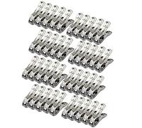 Lot de 40 pinces de jardin, épingles à linge de 5,3 cm, pinces à serres robustes en acier inoxydable, clips de serre pour filet, couverture de plantes, toile d'ombrage, filet, pinces à vêtements