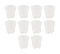 Lot de 40 pots de fleurs en plastique transparent avec trous de drainage pour intérieur et extérieur, jardinière, plantes grasses, orchidées, conteneurs de démarrage en quatre tailles 16,7, 5,2, 10,2