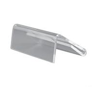 Lot de 40 présentoirs en acrylique pour signalisation, cartes de visite, étiquettes, chevalet de table transparent pour bureau, vente au détail ou à la maison (40 pièces, 2 x 4 cm)