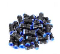 Lot de 40 raccords pneumatiques droits pour tuyau d'air 6-12 mm à dégagement rapide pour outils de compresseur et tube PTFE pour imprimante 3D