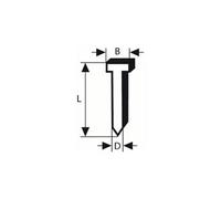 Bosch Clou de finition SK64-34 38G 2608200520 galvanisé Lot de 4000
