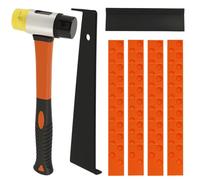 Lot de 43 kits de pose de sol stratifié avec cale à percussion, marteau double face et 40 entretoises de sol, kit de pose de parquet pour la pose de sols stratifiés