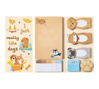 Lot De 440 Sticky Notes Autocollantes Amusantes En Forme D'animaux Pour Bureau,Étudiants Et Enseignants,Note Autocollante Mémo,Fournitures Scolaires Et Cadeaux Créatifs (Chiot)