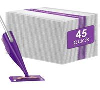 Lot de 45 lingettes nettoyantes WetJet, compatibles avec Swiffer WetJet