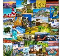 Lot de 48 cartes postales magnifiques paysages de Olivia Samuel - superbes images scéniques du monde entier