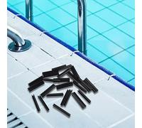 Lot de 48 clips de couverture de piscine robustes pour une utilisation en hiver, pour un ajustement sûr et résistant au vent, compatibles avec les piscines hors sol, deux tailles (convient 6 : 8 cm)