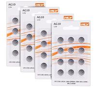 Lot de 48 Piles AG10 1.5V, Pile Bouton au Lithium Alcaline, LR1130, LR54, L1131, 189, GP89A, 389, SR1130W, SR1130SW