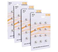 Lot de 48 Piles AG3 1.5V, Pile Bouton au Lithium Alcaline, LR41, 192, GP92A, 392, SR41W, SR41SW