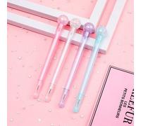 Lot De 48 Stylos Gel Boule De Cristal Créatifs Pour Écriture, Stylo À Signature D'encre Noire De 0.5mm, Fournitures Scolaires Et De Bureau, Kawaii