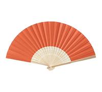 Lot de 48 ventails main Colors ventail en papier ventail de mariage Pliable Dcoration asiatique Pour le bricolage,l't,la fte de mariage,la fte de naissance,la photographie,la dcoration murale Orange