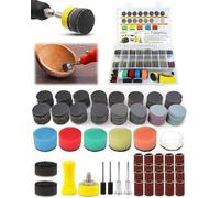 Lot de 482 disques de ponçage et tambours de 2,5 cm pour Dremel, kit de polissage de papier de ponçage humide et sec avec bandes de ponçage, grain 60-10 000, crochet et boucle pour outils rotatifs