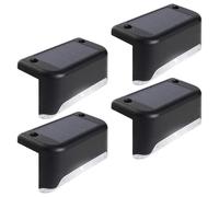 Lot de 4x Maclean lumière solaire LED escalier IP44, 4000K, Ni-MH 100 mAh, 80x45x45mm, détecteur de crépuscule MCE319