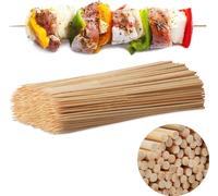 Lot de 5 000 brochettes en bois, brochettes en bambou, barbecue, bricolage, brochettes en bois de 30 cm de long, brochettes de 4 mm d'épaisseur, couleur naturelle