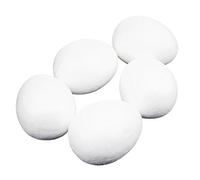 Lot de 5/10/50 œufs en mousse de polystyrène Blanc 10 cm