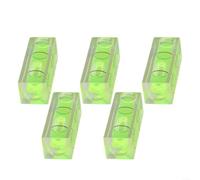 Lot de 5/10 jauges à bulles compactes pour cadres photo - Dispositif de nivellement précis pour peintures murales et point de croix - Kit de 5/10 pièces en plastique vert