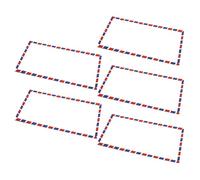 Lot de 5/20/10 enveloppes de courrier aérien, enveloppes d'invitation pour les fêtes, les vacances, les cartes postales, les douches avec aviation simple pour lettres