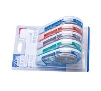 Lot de 5/6 rouleaux de ruban correcteur de 5 mm de large pour l'écriture, la prise de notes, la fabrication de cartes, le scrapbooking - Rouleau de ruban correcteur blanc rechargeable