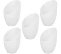 Lot de 5 abat-jours en plastique blanc, adaptés aux lampes de table, appliques murales, plafonniers, diamètre du trou central 3,5