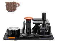 Lot de 5 accessoires pour expresso 51 mm/53 mm/58 mm, presse à ressort, aiguille de distribution WDT, distributeur de café, kit de préparation barista pour café, bar à domicile