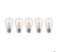 Lot de 5 ampoules filaments LED PARTY BULB E27 1W