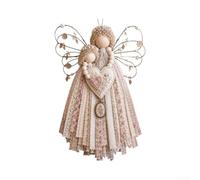 Lot de 5 anges en tissu coloré pour décoration à suspendre | Matériau en tissu doux, assemblage facile, motricité fine, idée créative, pour une utilisation polyvalente