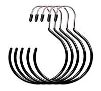 Lot de 5 anneaux de ceinture, porte-chapeau, ceinture, porte-cravate, pour armoire, cravates, écharpes, ceintures, sacs à main