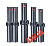 Lot de 5 Arroseur K-Rain RPS75 3/4'' | Portée: 6,7 à 15,5 m | Arroseur de Jardin escamotable à Angle réglable | Débit: 2,6 à 32,6 litres par Minute | Pression: 2,1 à 4,8 Bar