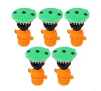 Lot de 5 arroseurs de champs de légumes à rotation automatique | Rotation à 360 degrés, répartition uniforme de l'eau, s'adapte aux tuyaux standard, idéal pour les champs de légumes