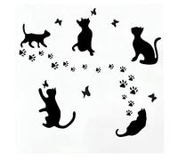 Lot de 5 autocollants muraux en vinyle amovible Motif chat Pat' Patrouille pour la famille, la chambre à coucher, le salon, la maison