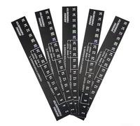 Lot de 5 autocollants numériques LCD de température pour brassage maison de bière et vin Surveillance de la fermentation 2 à 36 pour gamme CELSIUS