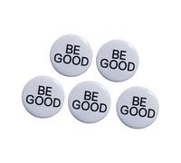Lot de 5 badges ronds colorés en ABS - Design créatif - Pour accessoires et cadeaux, One Size, Comme décrit