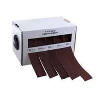 Lot de 5 bandes abrasives en alumine de 25 mm pour métal, bois, verre