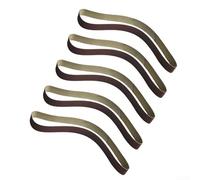Lot de 5 bandes abrasives en oxyde d'aluminium 520 x 20 mm pour ponceuse à bande, bandes de polissage pour métal, bois, cuir (grain 1000)
