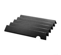 Lot de 5 barres aromatisantes en acier inoxydable pour Weber Genesis II pour série lx 300 - Pièces de rechange pour diffuseurs de chaleur de 44,5 cm pour grilles E-310 E-335 S-340 (noir)
