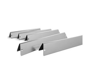 Lot de 5 barres Flavorizer en inox pour barbecue Weber Genesis série 300 jusqu'a 2010 (boutons sur le coté)
