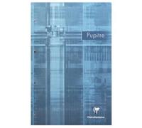 Lot de 5 Bloc pupitre CLAIREFONTAINE 80 feuilles 90 grammes format 21x31,5 cm règlure 5x5 agrafé perforé 66132