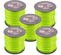 Lot de 5 Bobine de fil 100 m pour débroussailleuse coupe-bordure - Fil en étoile Ø2,4 mm