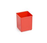 Lot de 5 boîtes d’insertion 63 mm A3 | Convient Bosch L-BOXX | Rouge 52 x 52 x 63 mm | Casiers d’insertion pour boîtes de rangement comme Bosch Sortimo pour L-BOXX, W-BOXX, T-BOXX, ProClick Tray