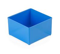 Lot de 5 boîtes d’insertion 63 mm C3 Bleu 104 x 104 x 63 mm | Convient Bosch L-BOXX | Casiers de d’insertion pour boîtes de rangement comme Bosch Sortimo Inset pour L-BOXX, T-BOXX, ProClick