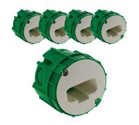 Lot de 5 boîtes D pplique murs pleins Ø54mm - Vert - Blm