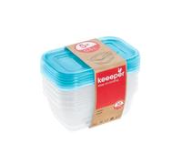 Lot de 5 Boîtes de conservation congélation 500 ml - Bleu
