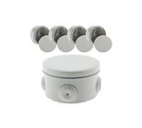 Lot de 5 boîtes étanches Ø80 Prof. 45mm - IP55