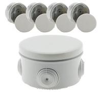Lot de 5 boîtes étanches Ø80 Prof. 45mm - IP55 G