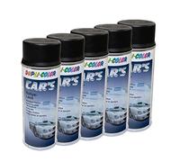 Lot de 5 bombes de peinture en spray Cars Dupli Color 652240 - Noir satiné - 400 ml