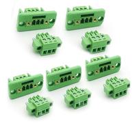 Lot de 5 bornes à vis à 3 broches de 3,81 mm - Type Phoenix - 8 A 300 V - 16-28 AWG