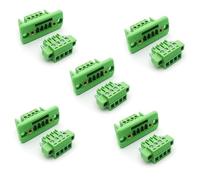 Lot de 5 bornes à vis à 4 broches de 3,81 mm - Type Phoenix - 8 A 300 V - 16-28 AWG