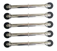 Lot de 5 boucles de classeur avec forte force de fixation, 3 anneaux de classeur, boucle en D de 25 mm, mécanisme de verrouillage, sans perçage, organiseur de dossiers en métal pour bureau et maison