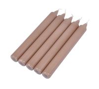 Lot de 5 Bougies Chandelier Essentiel 19cm Taupe